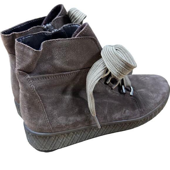 Gabor NWOB Jollys Ankle Boot Brown 93.760.13 Women's Size 6.5 Lace Up Size Zip - Picture 2 of 10